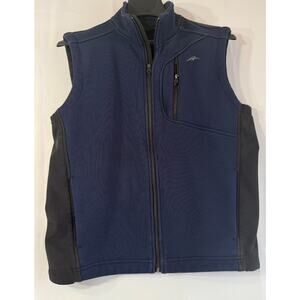 Pacific Trail Mens Medium Navy Fleece Vest Full Zip Outdoor Layer